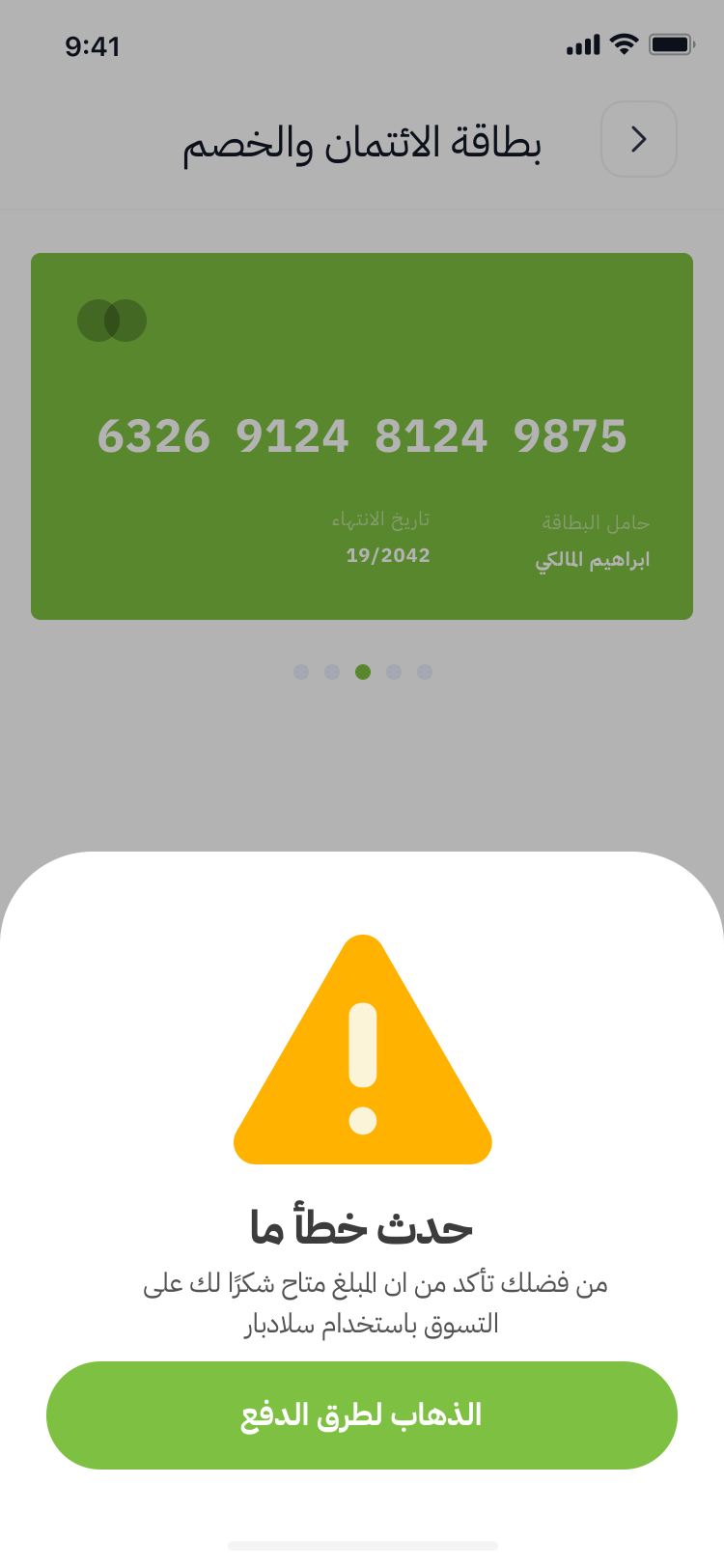 Payment Error